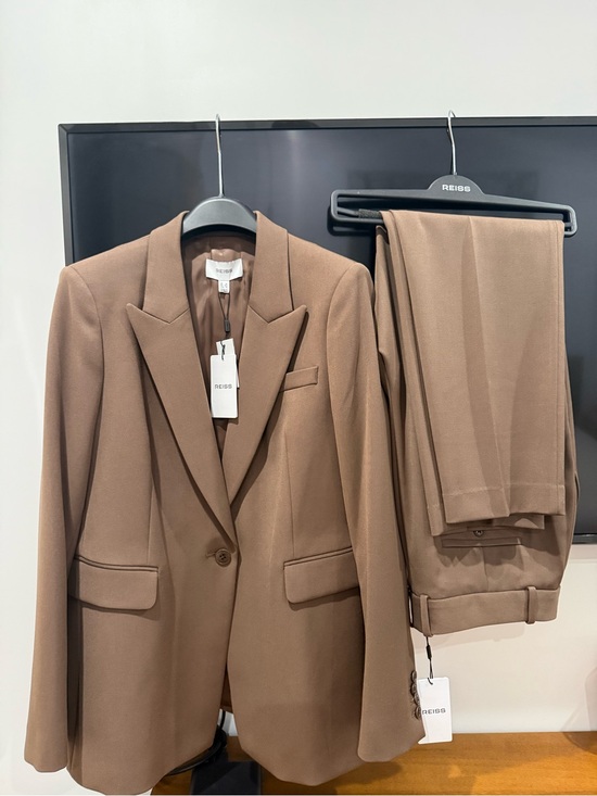 Reiss Other - Reiss Tailored Brown Single-Button Blazer with Matching Trousers